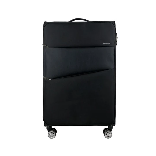 Grande Valise souple noire Perfeckto 75x46x27cm