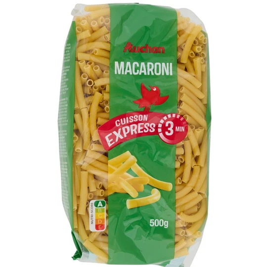 Macaroni cuisson rapide 3min
