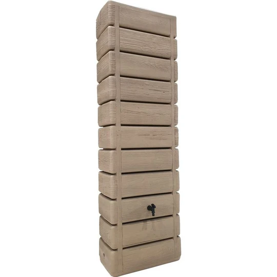 Récupérateur d'eau mural aspect bois Beige - 300L - WOOD