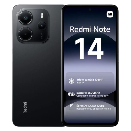 Redmi Note 14 4G 256Go - Noir