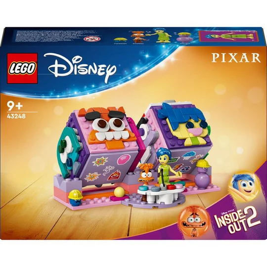 Disney 43248 - Les Cubes des Émotions Vice-Versa 2 de Pixar - Set de Construction Inspiré du Film Pour Aider Votre Enfant à Gérer ses Émotions Comme les Personnages Joie et Anxiété 43248