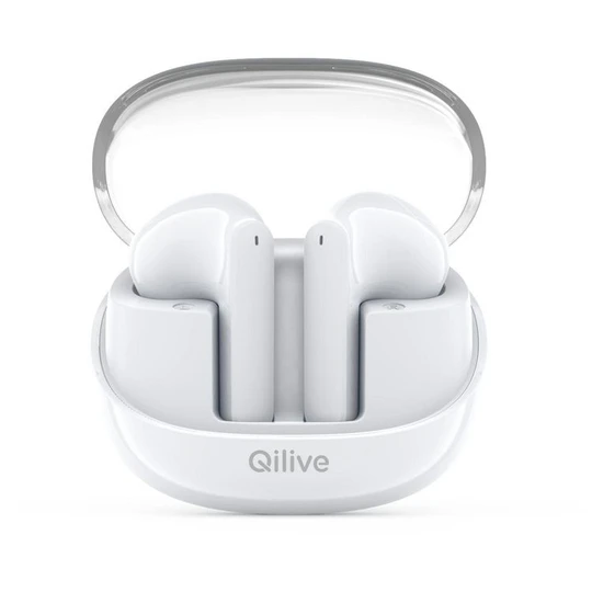 Écouteurs Q1049 TWS - Blanc et Transparent