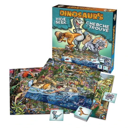 Jeu Dinosaures Cherche et Trouve