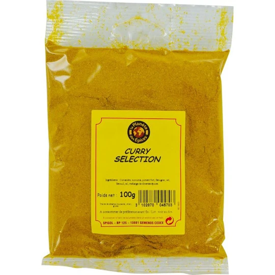Epices curry sélection