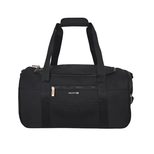 Sac de voyage noir polyester 50cm