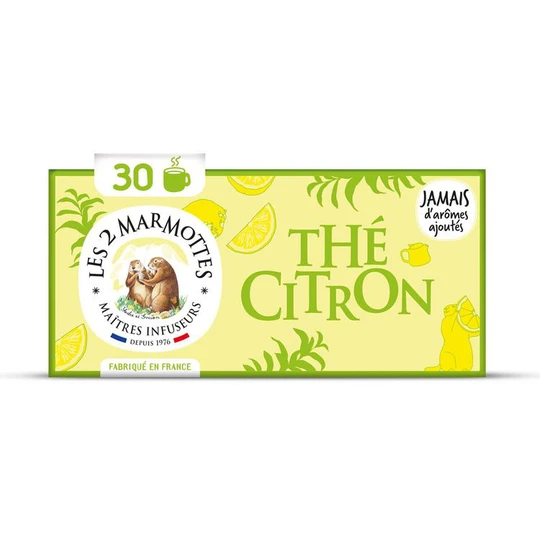 Thé vert bio au citron