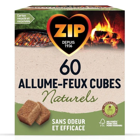 Cubes allume-feux sans odeur