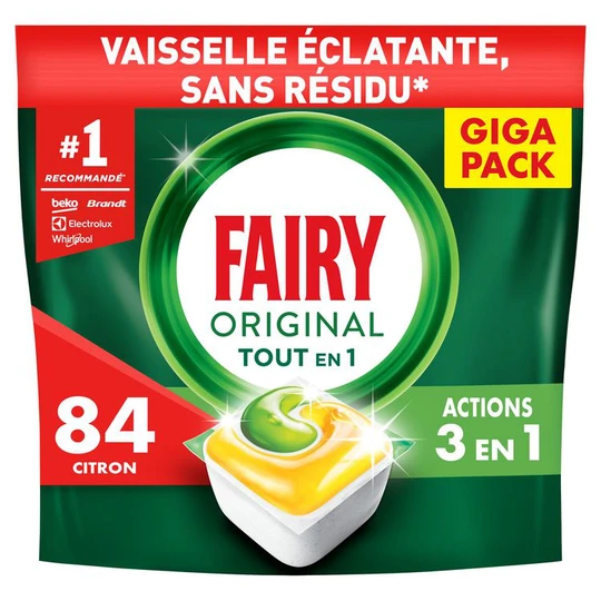 Capsules lave vaisselle tout en 1 au citron