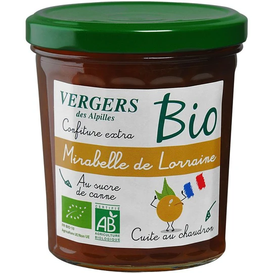 Confiture extra de mirabelle de Lorraine bio