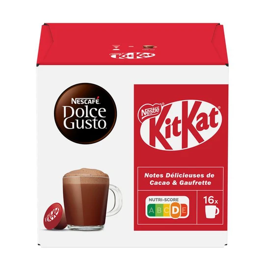 Capsules de café au lait saveur KitKat compatibles Dolce Gusto