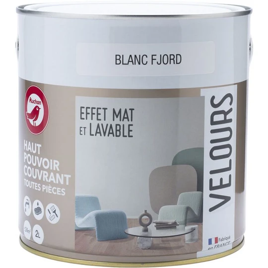 Mono couche 2L velour blanc FJORD