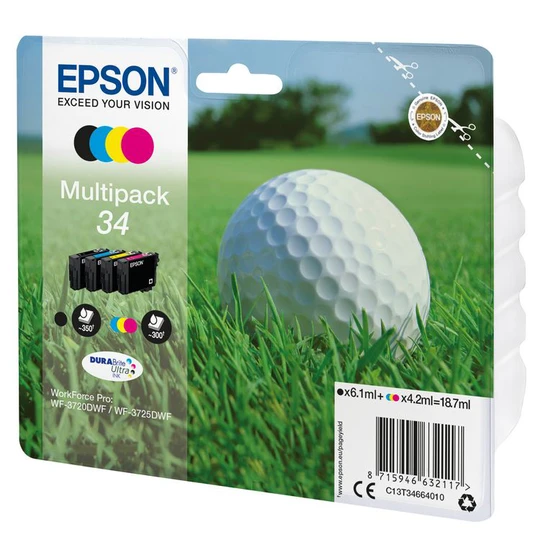 Multipack 4 cartouches d'encre DURABrite T3466