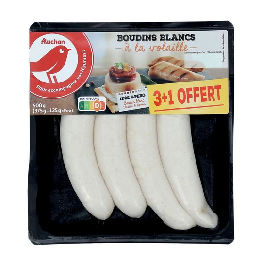 Boudins blancs à la volaille