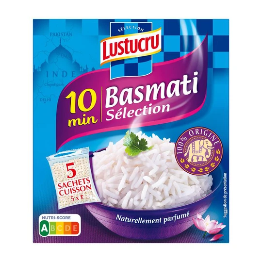 Riz basmati en sachet cuisson prêt en 10min