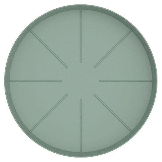 Soucoupe en plastique - 17cm pour Pot horticole D25cm - Vert sauge