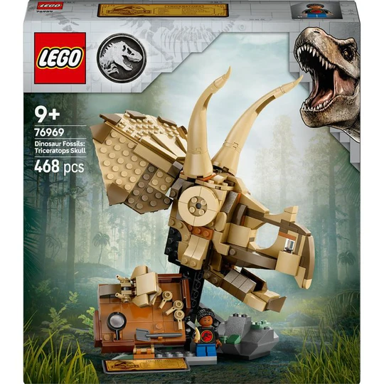 Jurassic World 76969 - Fossile de Dinosaure - Le crâne de Triceratops