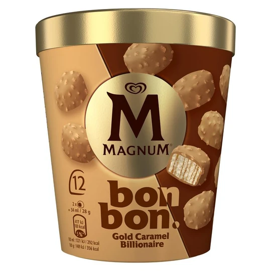 Bonbons glacés gold caramel billionaire