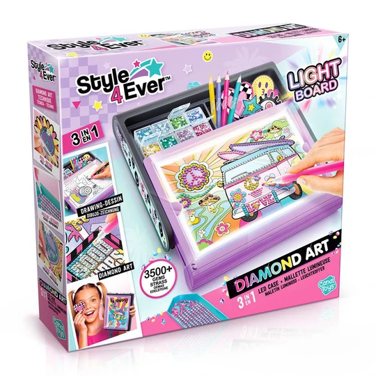 Mallette lumineuse Diamant Art 3 en 1