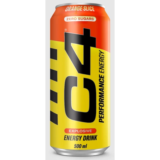 Boisson énergisante orange zéro sucres boîte