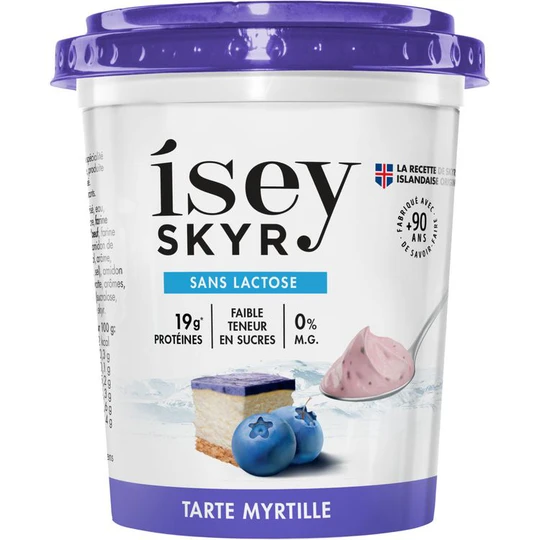 Skyr tarte myrtille sans lactose 0% MG