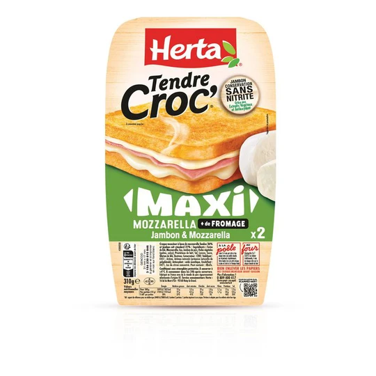 Croque monsieur maxi à la mozzarella