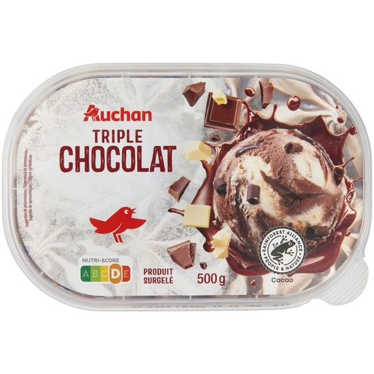 Glace triple chocolat