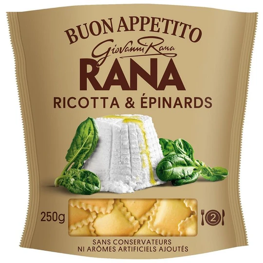 Ravioli ricotta et épinards