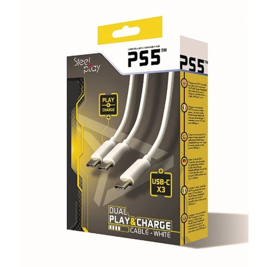 Câble Dual Play & Charge Blanc PS5