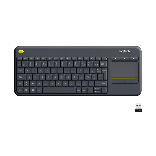 Clavier Sans Fil K400 Plus AZERTY Français Noir