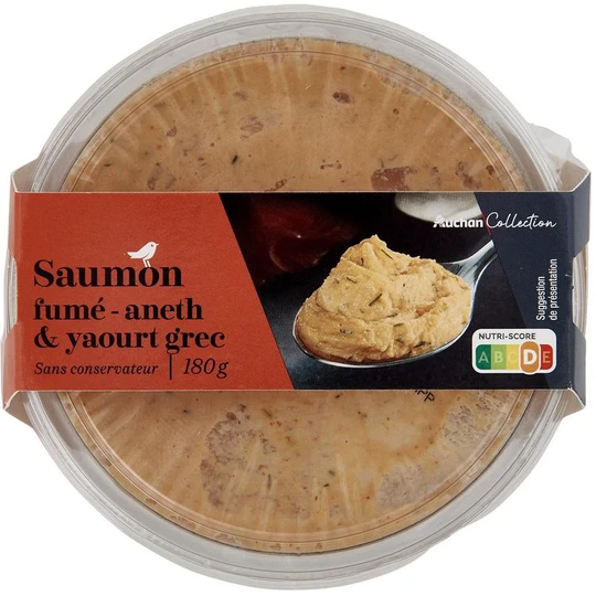 Tartinable saumon fumé aneth et yaourt grec