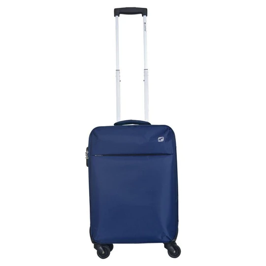 Valise cabine souple 55cm 4 roues FLYLINE - bleu foncé
