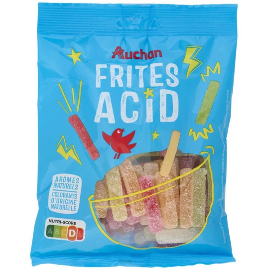 Bonbons gélifiés frites acidulées