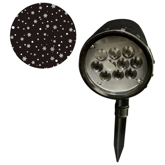 Projecteur LED motif Neige Blanc Froid