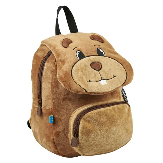 Sac à goûter castor - Marron