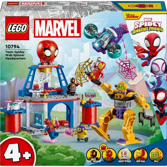 LEGO Marvel Spidey et Ses Amis Extraordinaires 10794 Le QG des Lanceurs de Toile de l'Équipe Spidey