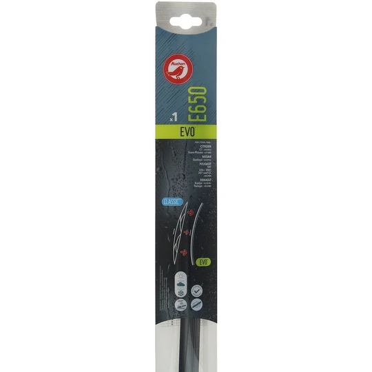 Balai d'essuie-glace EVO E650 65cm pour CITROËN NISSAN PEUGEOT RENAULT
