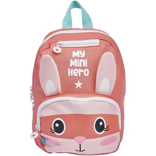 Sac maternelle cape rose lapin