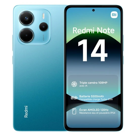Redmi Note 14 4G 256Go - Bleu
