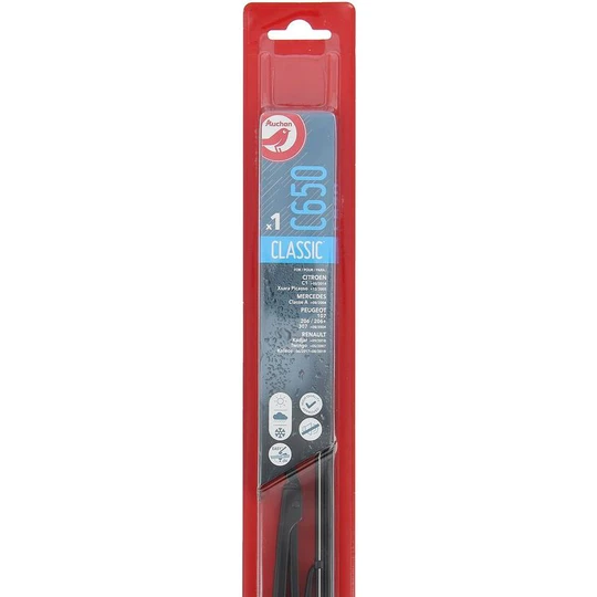 Balai d'essuie-glace C650 65cm pour CITROËN MERCEDES PEUGEOT RENAULT