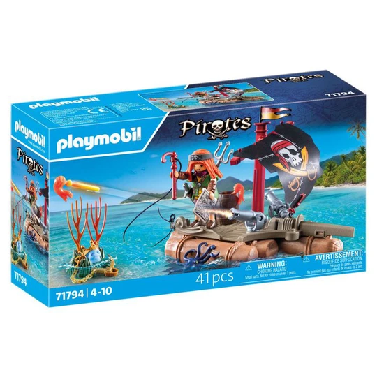 71794 Pirates - Pirate avec radeau flottant et trésor