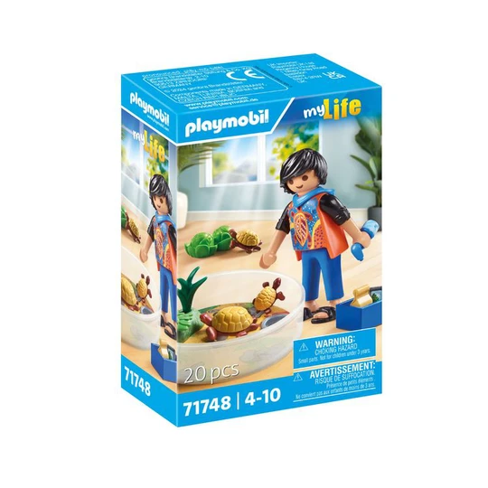 71748 My Life - Garçon avec famille de tortue dans un terrarium