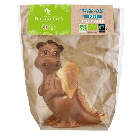 Dragon de Pâques au chocolat au lait bio