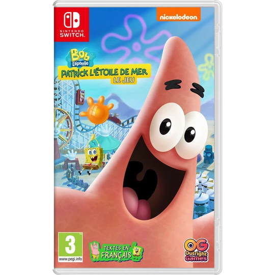 Bob l'éponge: Patrick l'Étoile de Mer Nintendo Switch