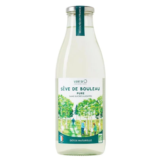 Sève de bouleau pure sans sucre ajoutés bio