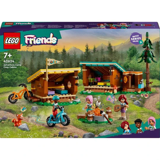 Friends 42624 - Les Cabanes Chaleureuses de la Base de Loisirs - Jouet sur le Thème du Camping et de la Nature