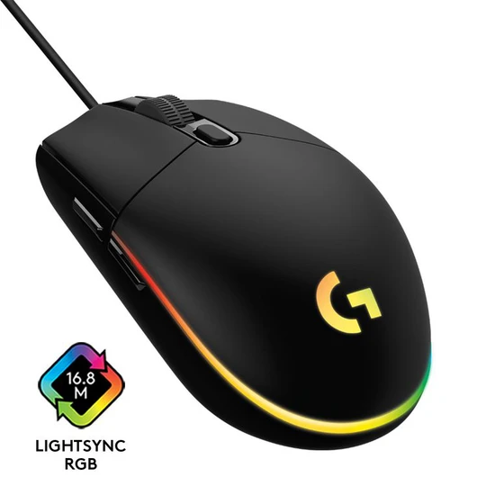 Souris Gaming G203 LIGHTSYNC Filaire RVB
