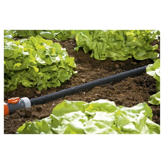 Tuyau d'arrosage micro-poreux 20 m + régulateur + Raccord