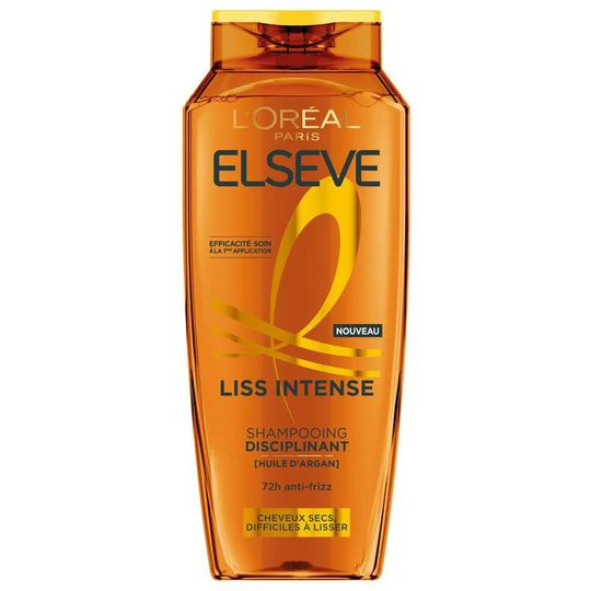 Liss Intense shampooing disciplinant 72h anti frizz cheveux secs , difficiles à lisser