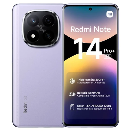 Redmi Note 14 Pro+ 5G 512Go - Violet