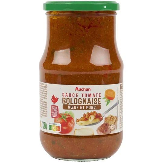 Sauce tomate bolognaise boeuf et porc
